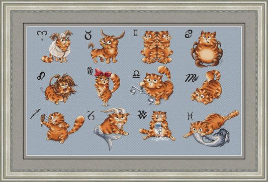 Horoscope. Taurus - PDF Cross Stitch Pattern