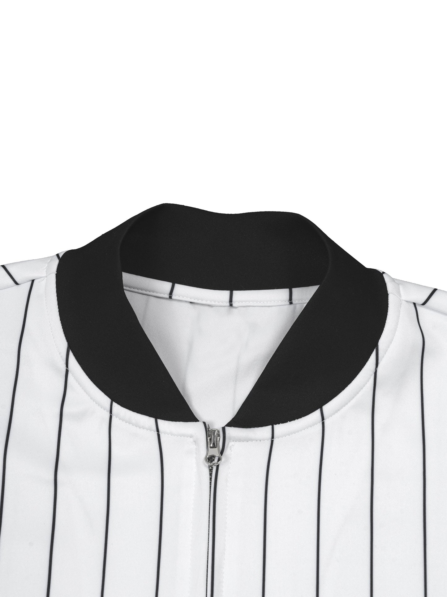 Montenegra Striped Full-Zip Baseball Jersey