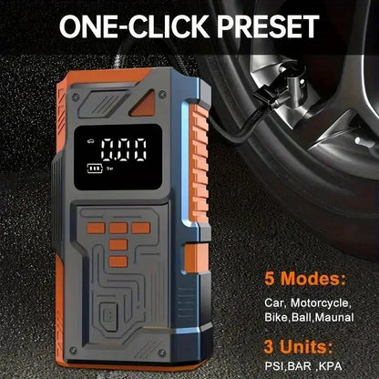 Mini Air Compressor Pump Digital Display Tire Inflator