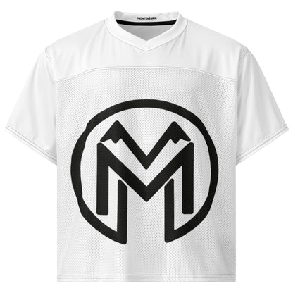 Montenegra Boxy football jersey - Silky White and Black