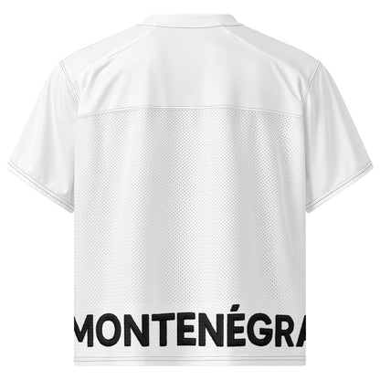 Montenegra Boxy football jersey - Silky White and Black