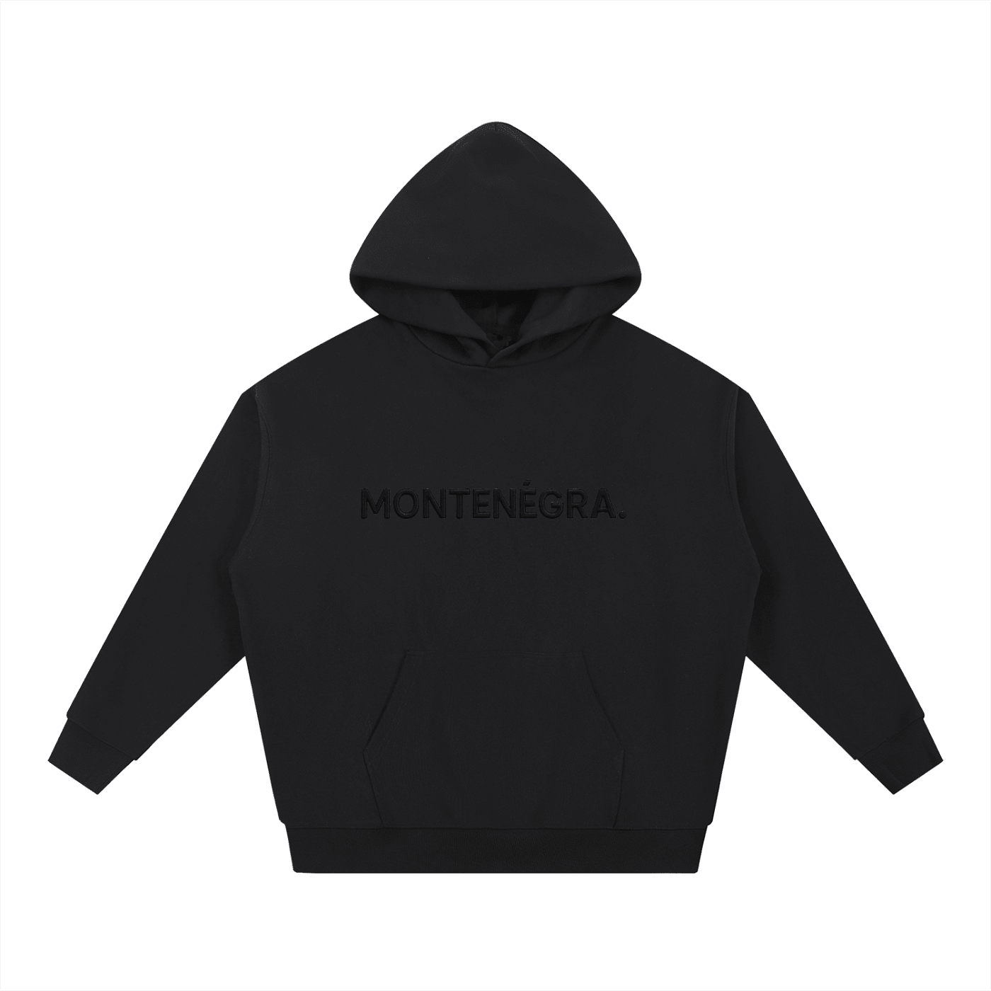Montenégra Essential Heavyweight Hoodie - Premium Black
