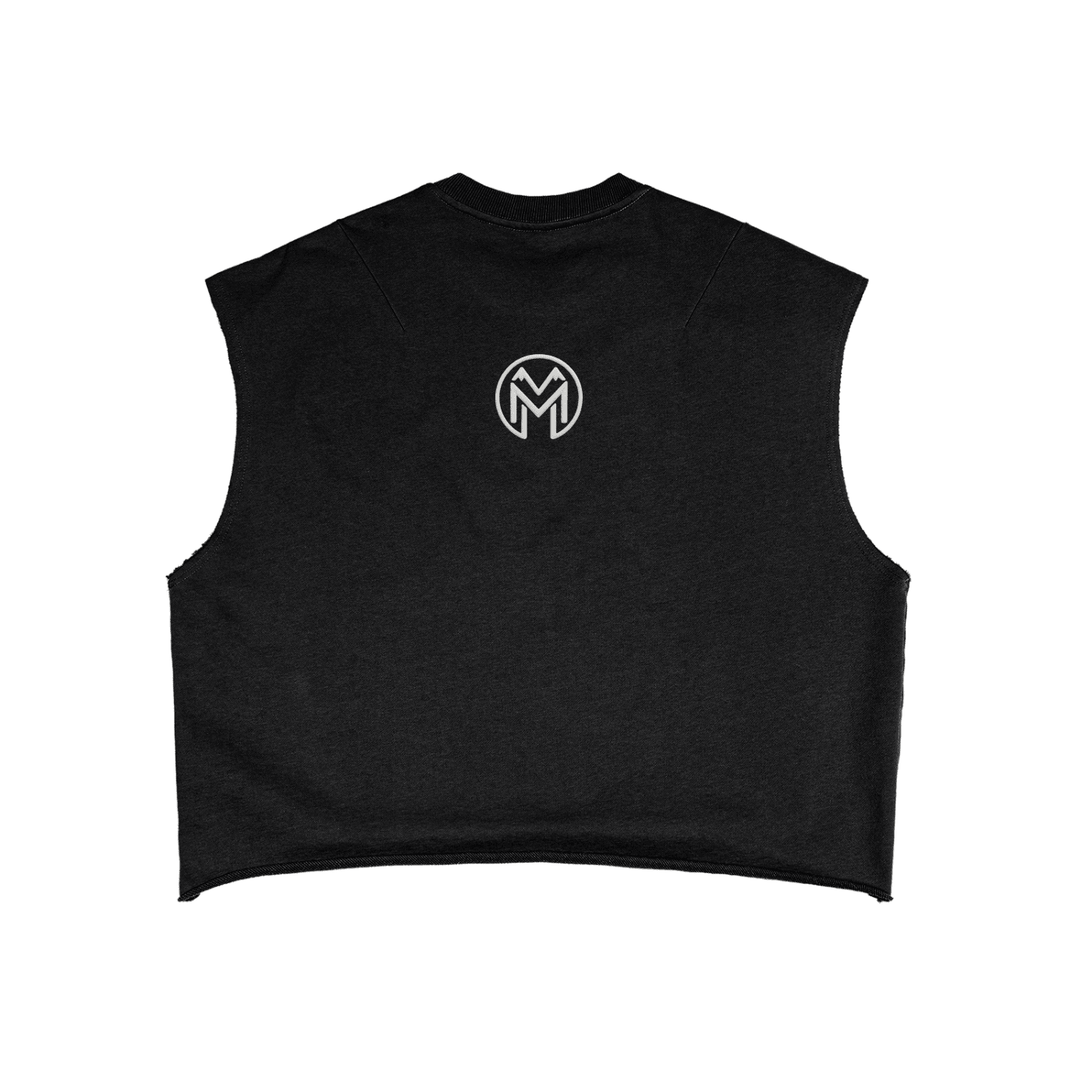 Montenégra French Terry Boxy Tank Top - Premium Black and White