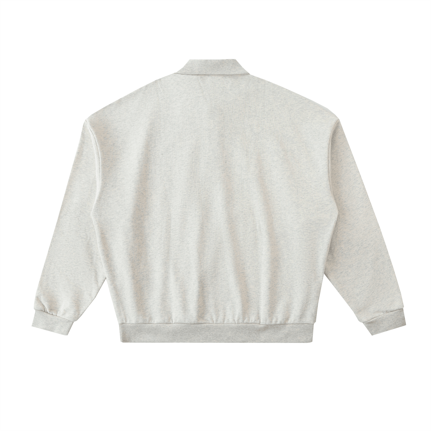 Montenégra Heavyweight Fleece Polo Sweatshirt - Oat White