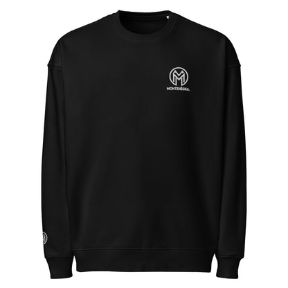 Montrnégra organic oversized sweatshirt - Premium Black and White