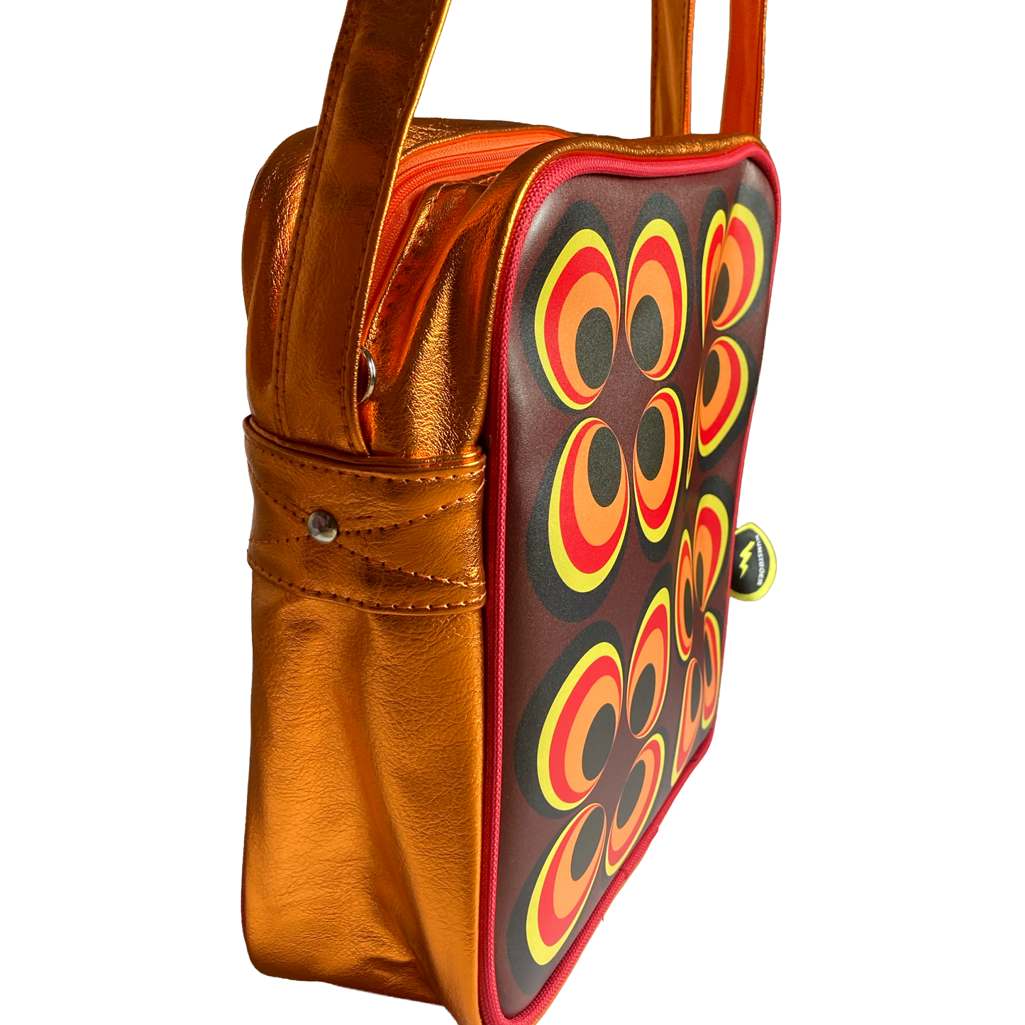 Shoulderbag square Retro circles