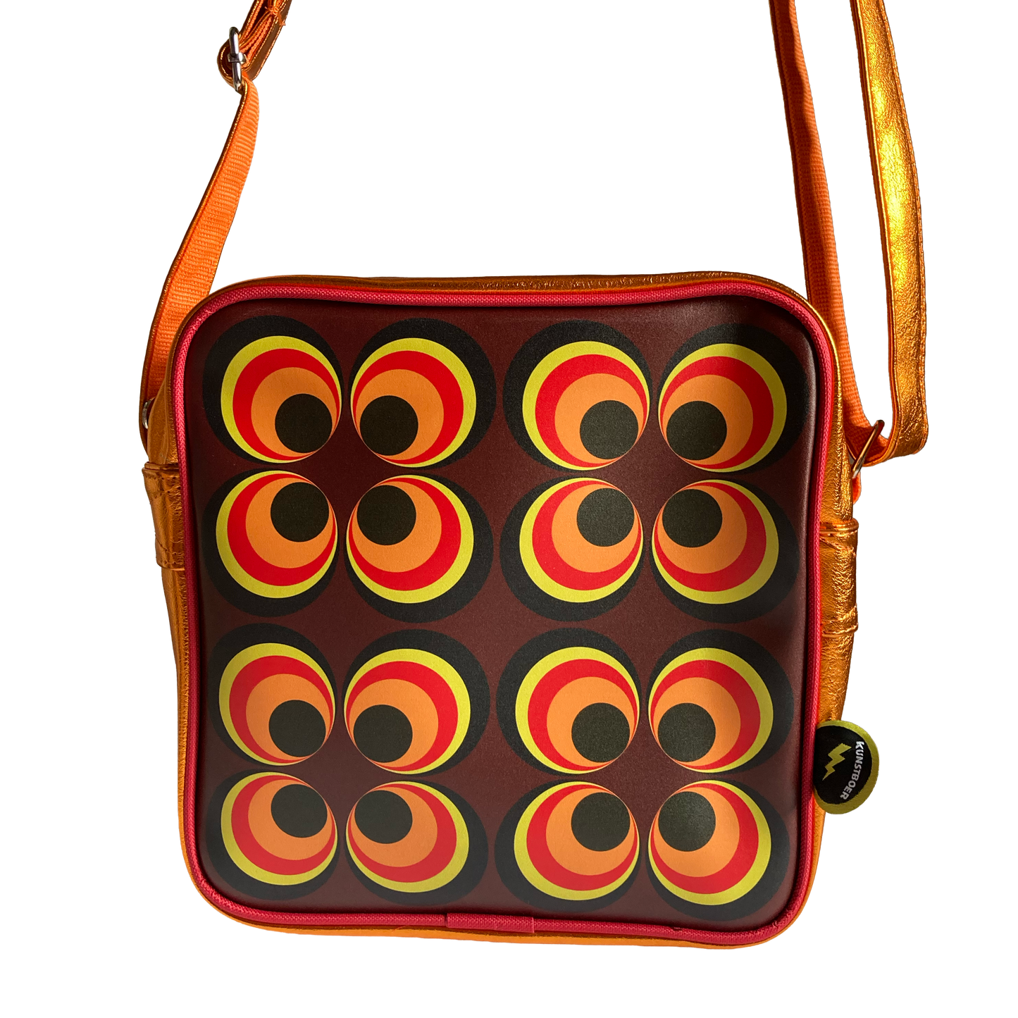 Shoulderbag square Retro circles
