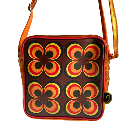 Shoulderbag square Retro circles
