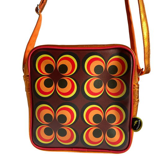 Shoulderbag square Retro circles