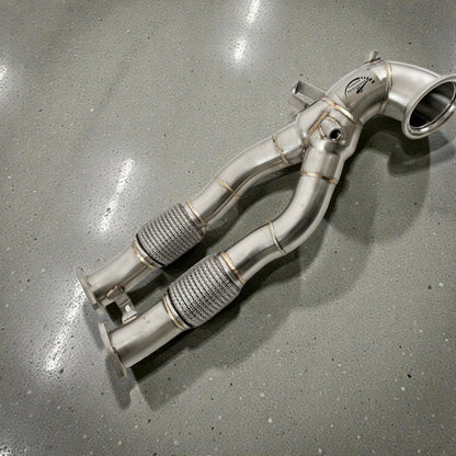 2.5T Race Downpipe For 2018+ Audi RS3 8V, RS3 8Y &amp; TTRS 8S | Palenon Performance