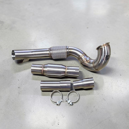 FWD Audi A3 8V Race Downpipe - 2.0T (Premium Catless &amp; Catted) | Palenon Performance