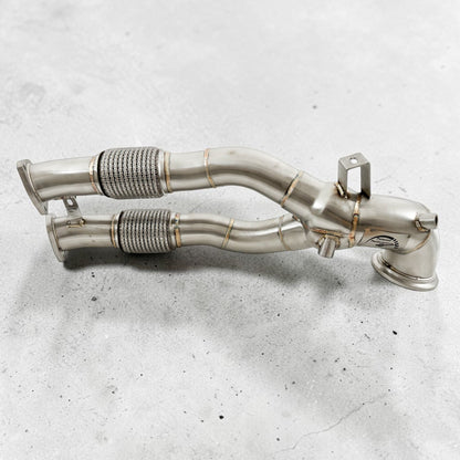 2.5T Race Downpipe For 2018+ Audi RS3 8V, RS3 8Y &amp; TTRS 8S | Palenon Performance