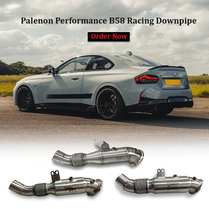 Supra &amp; BMW B58 Racing Downpipe - M340i, M440i, M240i, 340i, 440i, 540i, 640i, 740i, X3, X4, X5, X6, X7 | Palenon Performance