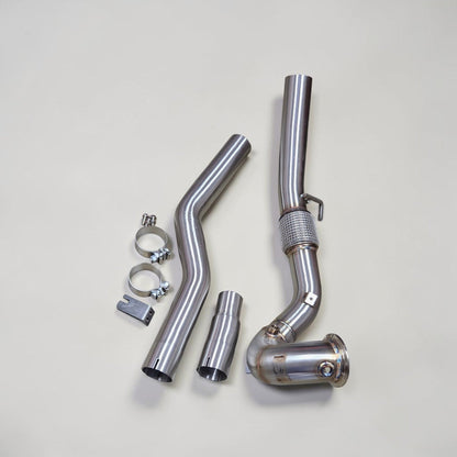 AWD Audi S3 8Y Race Downpipe &amp; VW MK8 Golf R Race Downpipe - Palenon Performance
