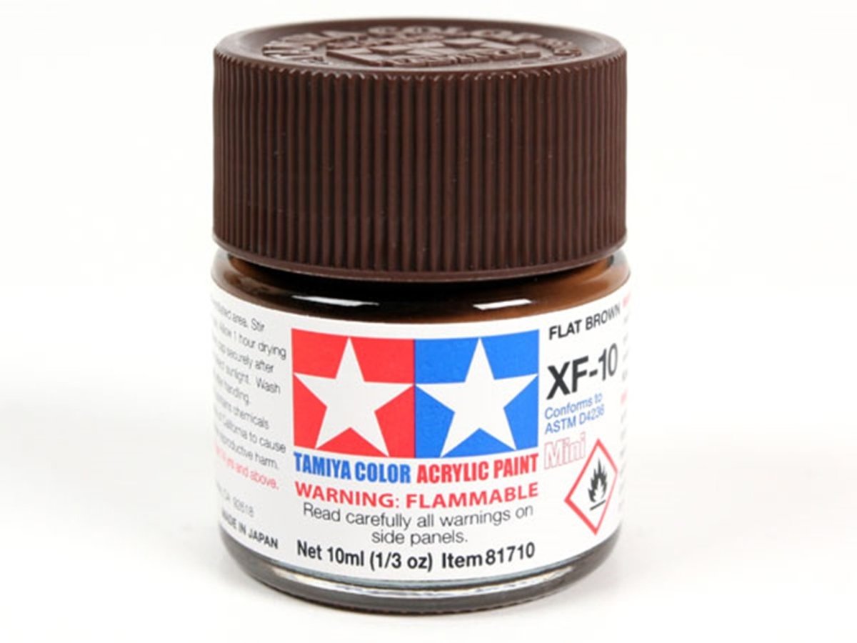 Tamiya Acrylic Paint Mini XF-10 Flat Brown
