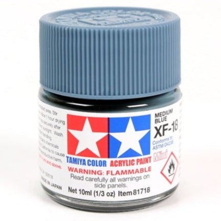 Tamiya Acrylic Paint Mini XF-18 Medium Blue