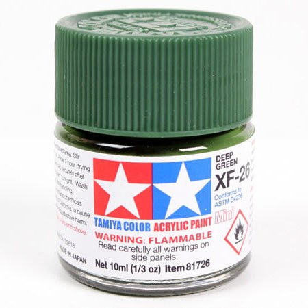 Tamiya Acrylic Paint Mini XF-26 Deep Green