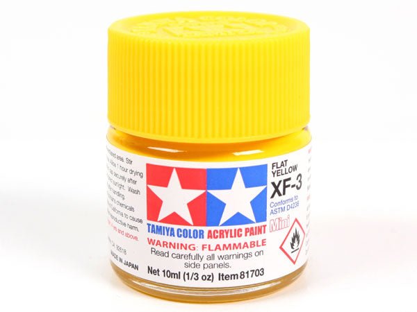 Tamiya Acrylic Paint Mini XF-3 Flat Yellow