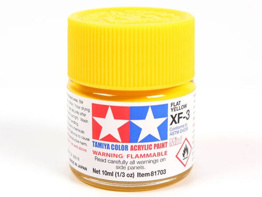 Tamiya Acrylic Paint Mini XF-3 Flat Yellow