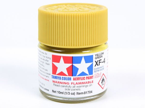 Tamiya Acrylic Paint Mini XF-4 Yellow Green