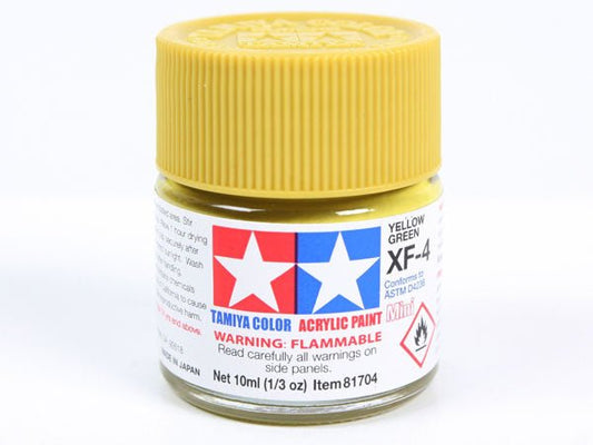 Tamiya Acrylic Paint Mini XF-4 Yellow Green