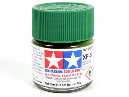 Tamiya Acrylic Paint Mini XF-5 Flat Green