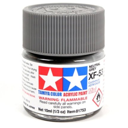 Tamiya Acrylic Paint Mini XF-53 Neutral Grey