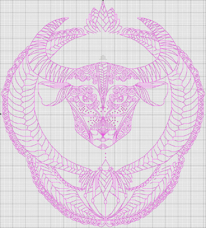 Taurus - PDF Cross Stitch Pattern