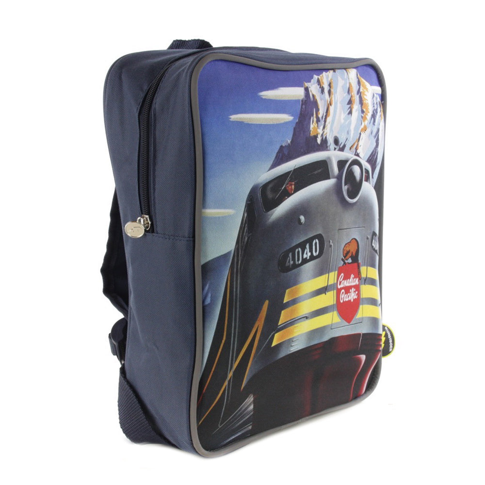 Backpack retro train