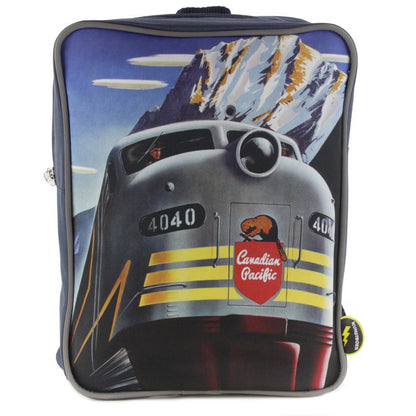 Backpack retro train