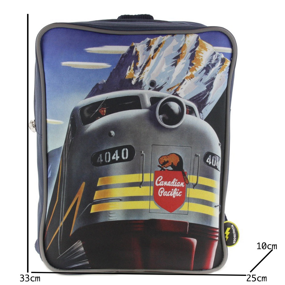 Backpack retro train