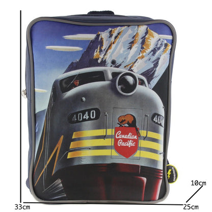 Backpack retro train