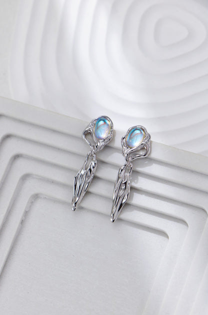 Retro Moonstone Earrings