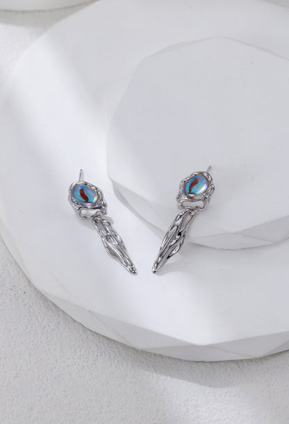 Retro Moonstone Earrings