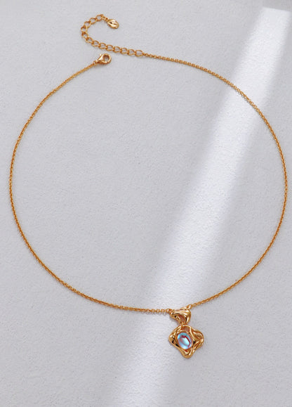 Retro Moonstone Necklace